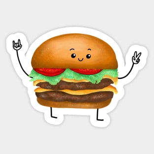 Double Cheeseburger Sticker